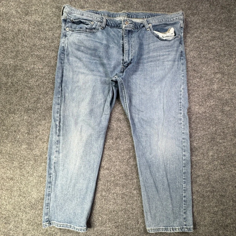 Levis 502 Jeans Mens 42x26 Blue Regular Taper Fit Denim